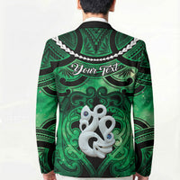 Personalised Maori Matariki Manaia Kakariki Blazer Maori Kowhaiwhai Pattern Galaxy