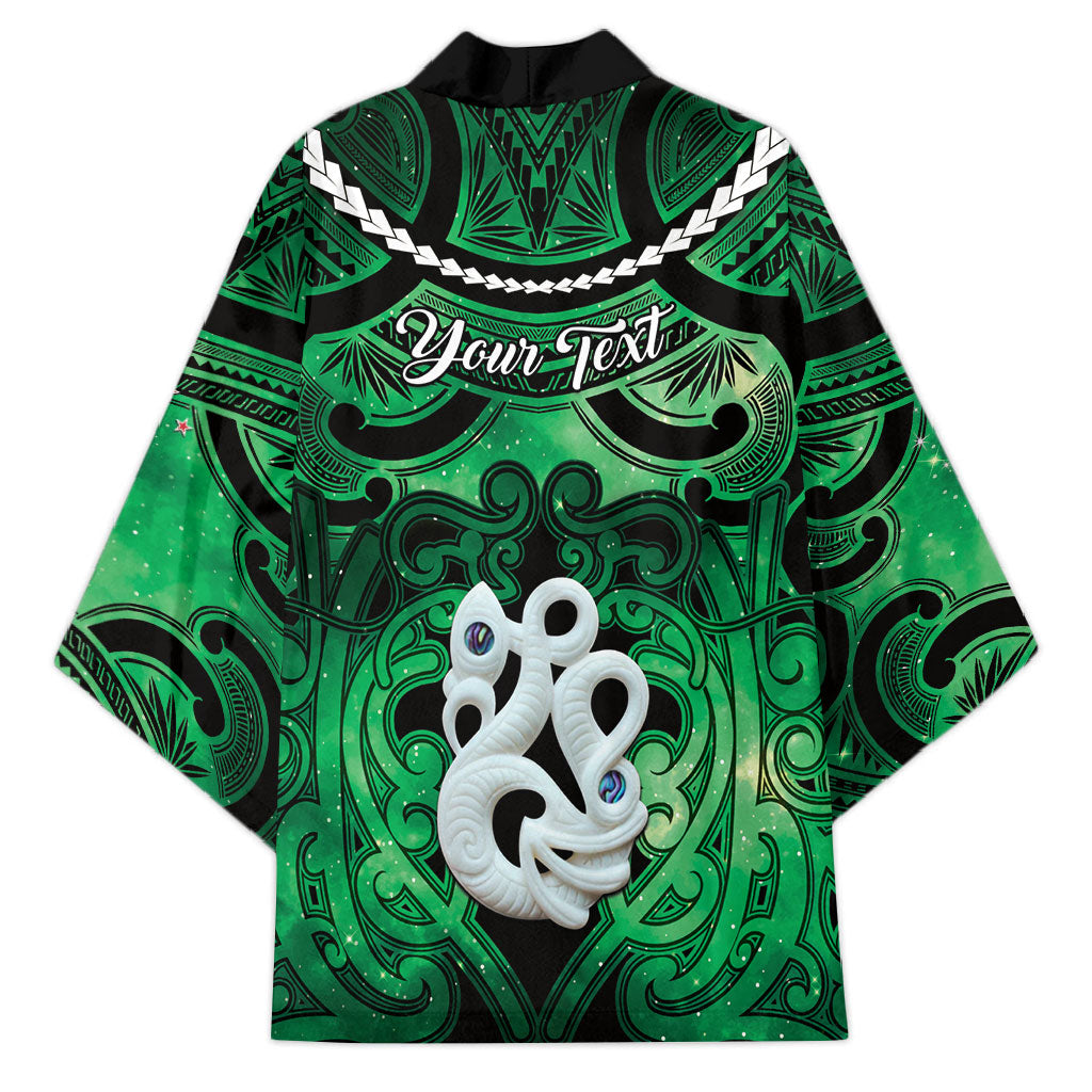 Personalised Maori Matariki Manaia Kakariki Kimono Maori Kowhaiwhai Pattern Galaxy