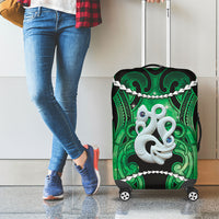 Maori Matariki Manaia Kakariki Luggage Cover Maori Kowhaiwhai Pattern Galaxy