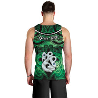 Personalised Maori Matariki Manaia Kakariki Men Tank Top Maori Kowhaiwhai Pattern Galaxy
