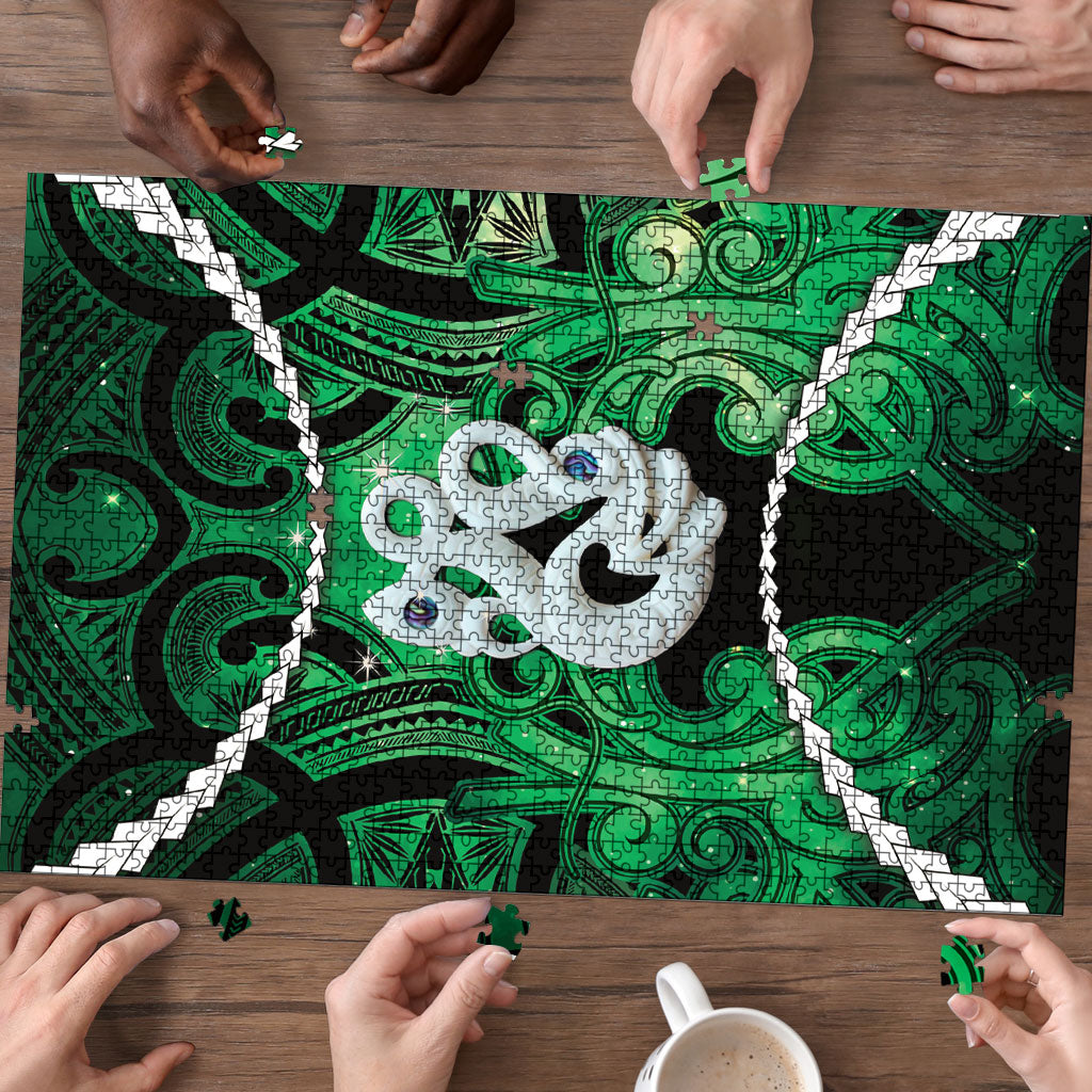 Maori Matariki Manaia Kakariki Puzzle Maori Kowhaiwhai Pattern Galaxy