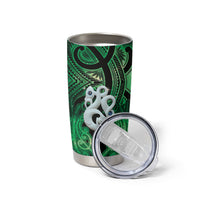 Personalised Maori Matariki Manaia Kakariki Tumbler Cup Maori Kowhaiwhai Pattern Galaxy LT01 - Polynesian Pride