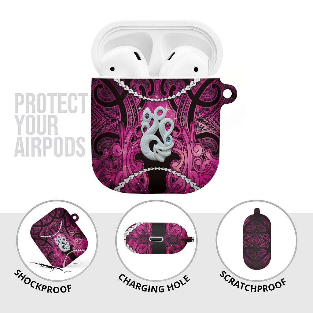 Maori Matariki Manaia Mawhero AirPods Case Maori Kowhaiwhai Pattern Galaxy
