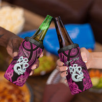 Personalised Maori Matariki Manaia Mawhero 4 in 1 Can Cooler Tumbler Maori Kowhaiwhai Pattern Galaxy LT01 - Polynesian Pride