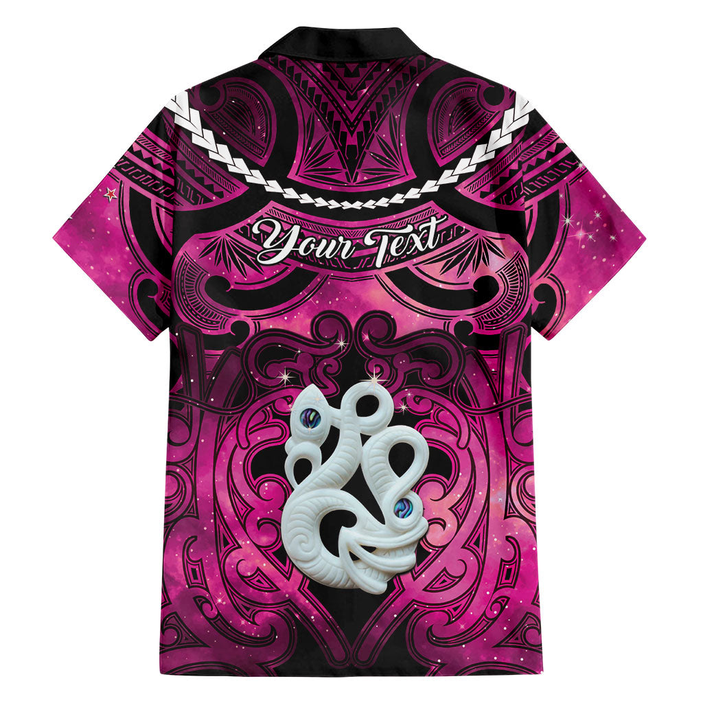 Personalised Maori Matariki Manaia Mawhero Family Matching Long Sleeve Bodycon Dress and Hawaiian Shirt Maori Kowhaiwhai Pattern Galaxy LT01 - Polynesian Pride