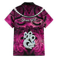 Personalised Maori Matariki Manaia Mawhero Family Matching Puletasi and Hawaiian Shirt Maori Kowhaiwhai Pattern Galaxy LT01 - Polynesian Pride