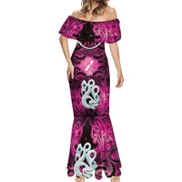 Personalised Maori Matariki Manaia Mawhero Mermaid Dress Maori Kowhaiwhai Pattern Galaxy