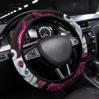 Maori Matariki Manaia Mawhero Steering Wheel Cover Maori Kowhaiwhai Pattern Galaxy