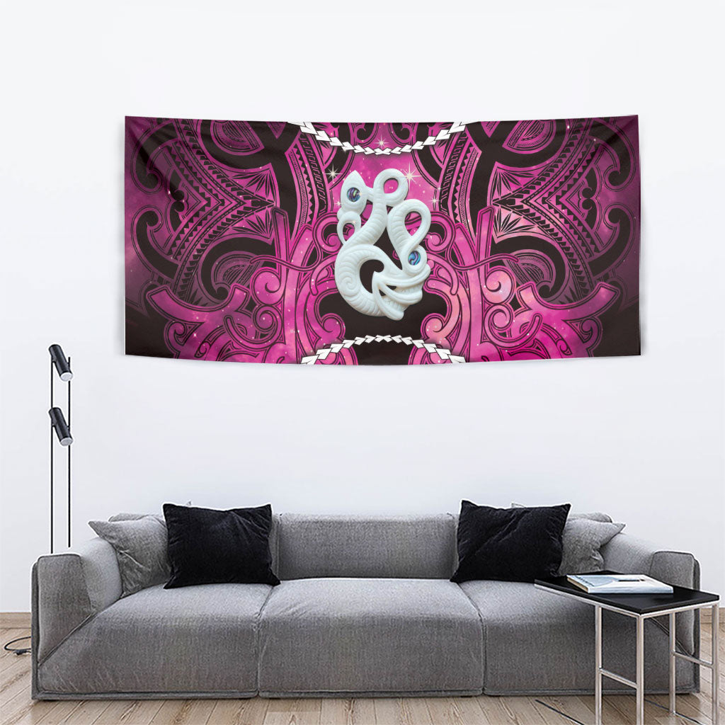 Maori Matariki Manaia Mawhero Tapestry Maori Kowhaiwhai Pattern Galaxy