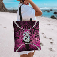 Maori Matariki Manaia Mawhero Tote Bag Maori Kowhaiwhai Pattern Galaxy