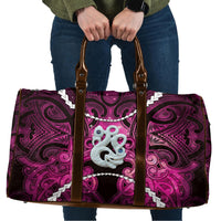 Maori Matariki Manaia Mawhero Travel Bag Maori Kowhaiwhai Pattern Galaxy