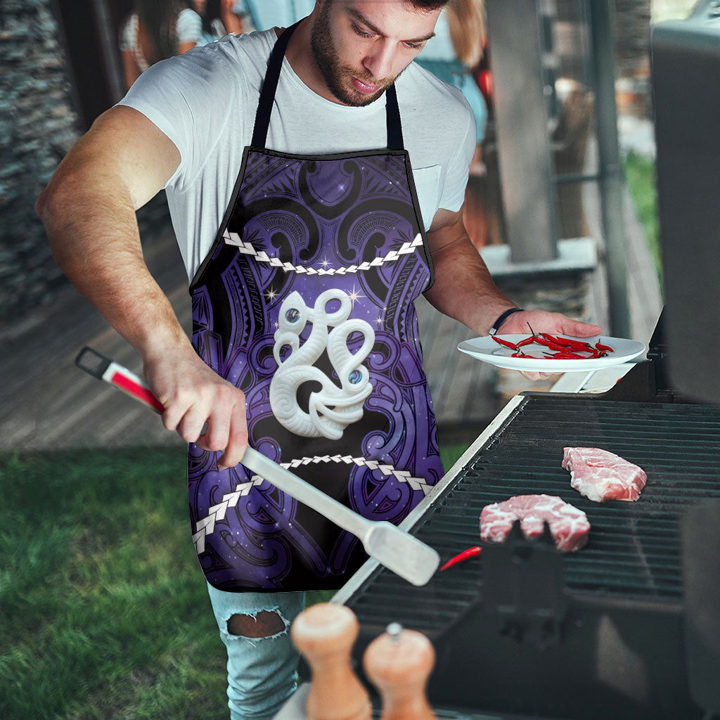Maori Matariki Manaia Waiporoporo Apron Maori Kowhaiwhai Pattern Galaxy
