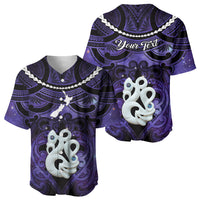 Personalised Maori Matariki Manaia Waiporoporo Baseball Jersey Maori Kowhaiwhai Pattern Galaxy