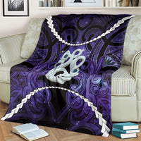 Maori Matariki Manaia Waiporoporo Blanket Maori Kowhaiwhai Pattern Galaxy