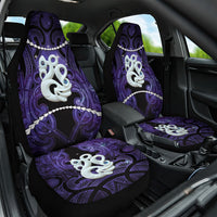 Maori Matariki Manaia Waiporoporo Car Seat Cover Maori Kowhaiwhai Pattern Galaxy