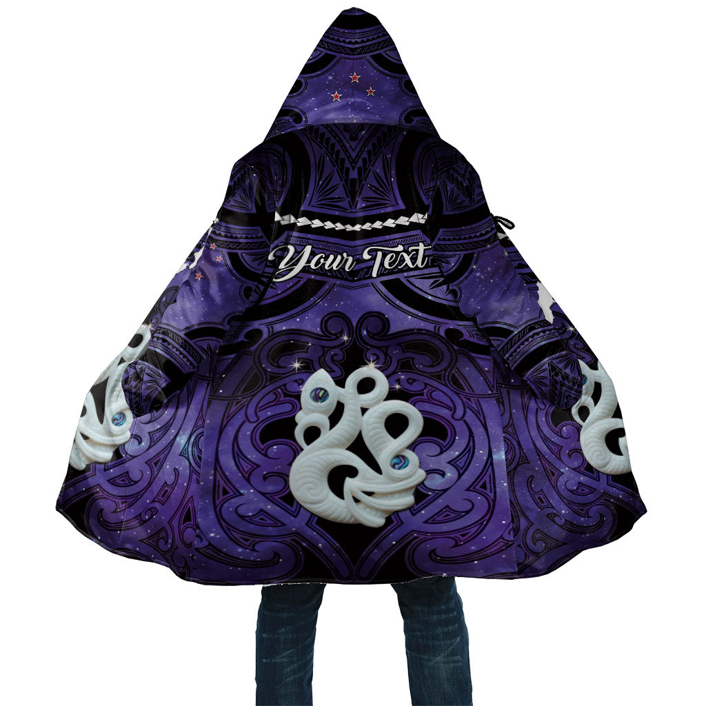 Personalised Maori Matariki Manaia Waiporoporo Cloak Maori Kowhaiwhai Pattern Galaxy LT01 Unisex Purple - Polynesian Pride