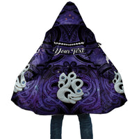 Personalised Maori Matariki Manaia Waiporoporo Cloak Maori Kowhaiwhai Pattern Galaxy LT01 Unisex Purple - Polynesian Pride