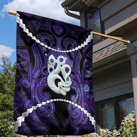 Maori Matariki Manaia Waiporoporo Garden Flag Maori Kowhaiwhai Pattern Galaxy LT01 - Polynesian Pride