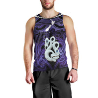 Personalised Maori Matariki Manaia Waiporoporo Men Tank Top Maori Kowhaiwhai Pattern Galaxy LT01 - Polynesian Pride
