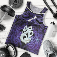 Personalised Maori Matariki Manaia Waiporoporo Men Tank Top Maori Kowhaiwhai Pattern Galaxy LT01 - Polynesian Pride
