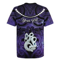 Personalised Maori Matariki Manaia Waiporoporo Rugby Jersey Maori Kowhaiwhai Pattern Galaxy LT01 - Polynesian Pride