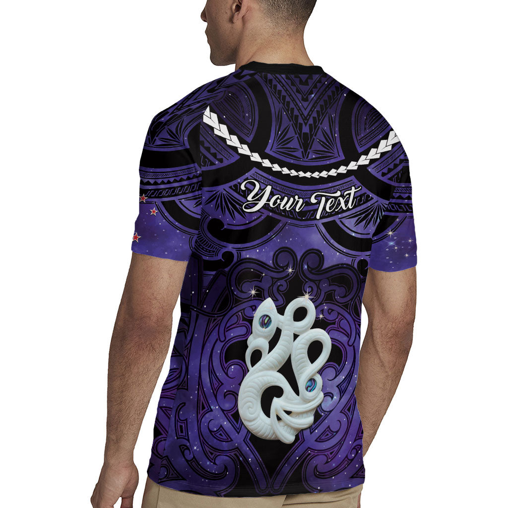 Personalised Maori Matariki Manaia Waiporoporo Rugby Jersey Maori Kowhaiwhai Pattern Galaxy LT01 - Polynesian Pride