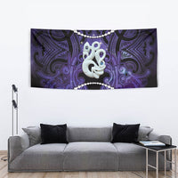 Maori Matariki Manaia Waiporoporo Tapestry Maori Kowhaiwhai Pattern Galaxy