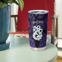 Personalised Maori Matariki Manaia Waiporoporo Tumbler Cup Maori Kowhaiwhai Pattern Galaxy