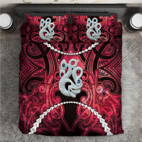 Maori Matariki Manaia Whero Bedding Set Maori Kowhaiwhai Pattern Galaxy