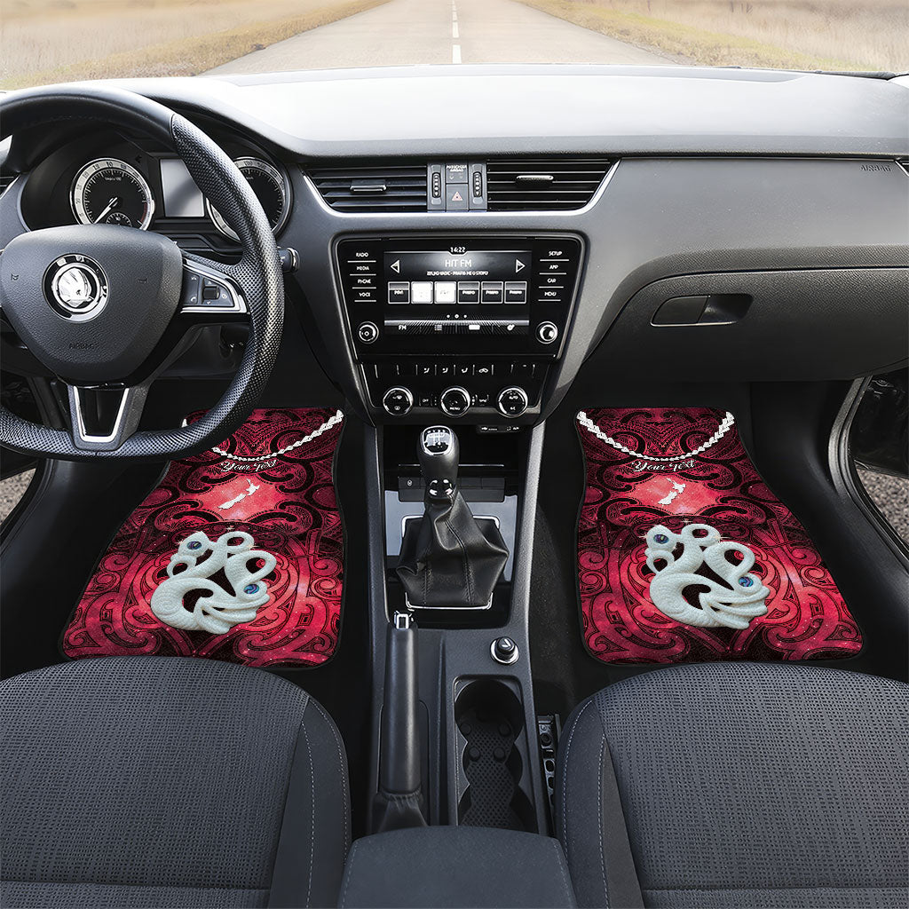 Personalised Maori Matariki Manaia Whero Car Mats Maori Kowhaiwhai Pattern Galaxy