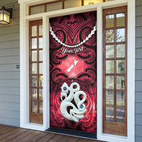 Personalised Maori Matariki Manaia Whero Door Cover Maori Kowhaiwhai Pattern Galaxy LT01 - Polynesian Pride