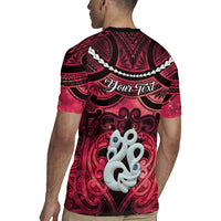 Personalised Maori Matariki Manaia Whero Rugby Jersey Maori Kowhaiwhai Pattern Galaxy