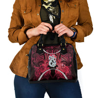 Maori Matariki Manaia Whero Shoulder Handbag Maori Kowhaiwhai Pattern Galaxy LT01 - Polynesian Pride