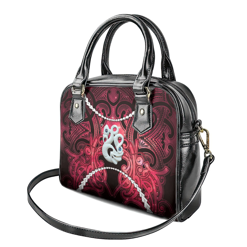 Maori Matariki Manaia Whero Shoulder Handbag Maori Kowhaiwhai Pattern Galaxy LT01 - Polynesian Pride