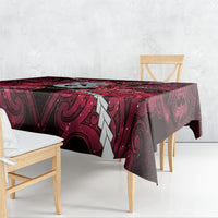 Maori Matariki Manaia Whero Tablecloth Maori Kowhaiwhai Pattern Galaxy