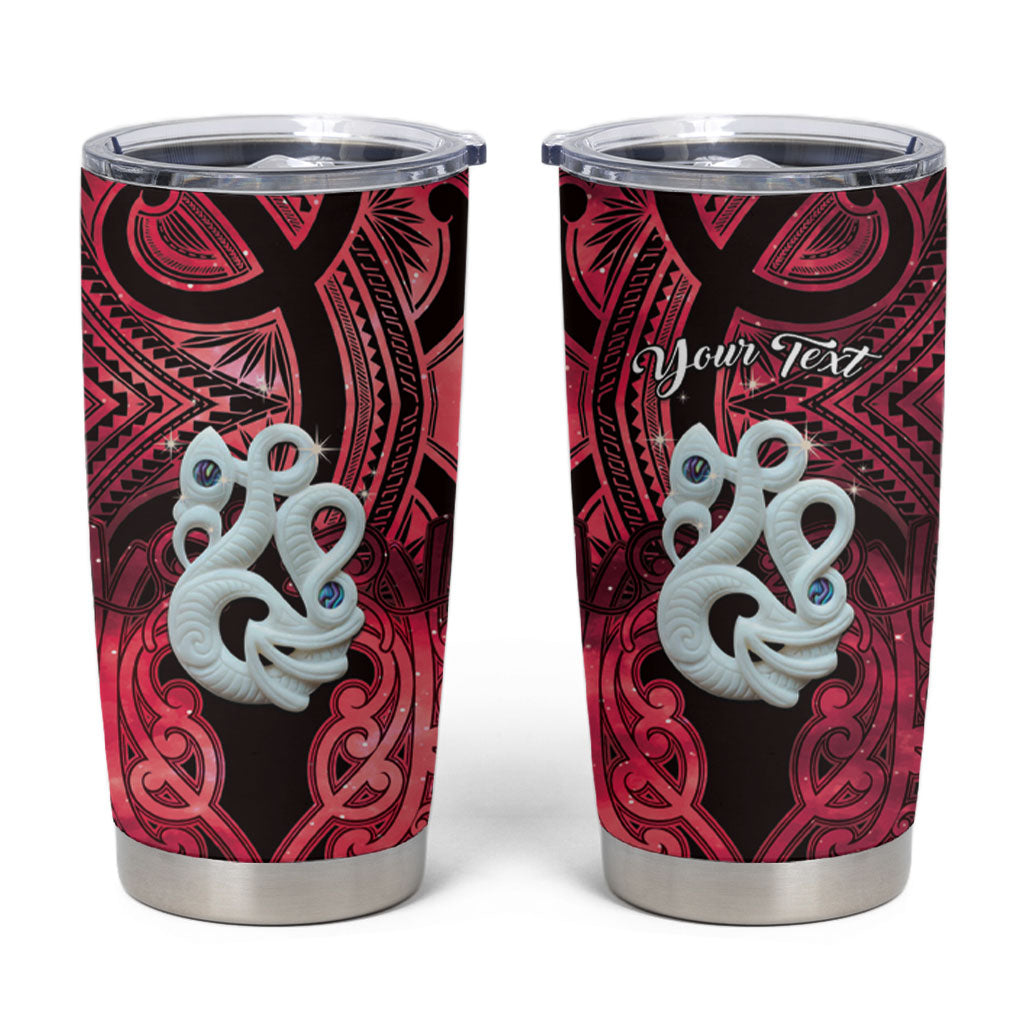 Personalised Maori Matariki Manaia Whero Tumbler Cup Maori Kowhaiwhai Pattern Galaxy