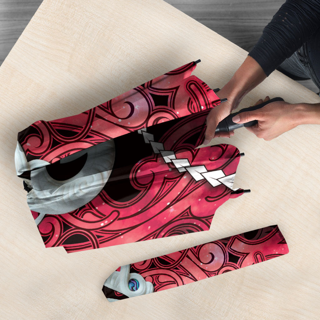 Maori Matariki Manaia Whero Umbrella Maori Kowhaiwhai Pattern Galaxy