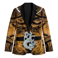 Personalised Maori Matariki Manaia Kowhai Blazer Maori Kowhaiwhai Pattern Galaxy
