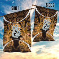 Maori Matariki Manaia Kowhai Garden Flag Maori Kowhaiwhai Pattern Galaxy