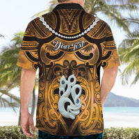 Personalised Maori Matariki Manaia Kowhai Hawaiian Shirt Maori Kowhaiwhai Pattern Galaxy LT01 - Polynesian Pride