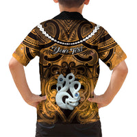 Personalised Maori Matariki Manaia Kowhai Hawaiian Shirt Maori Kowhaiwhai Pattern Galaxy LT01 - Polynesian Pride