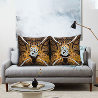 Maori Matariki Manaia Kowhai Pillow Cover Maori Kowhaiwhai Pattern Galaxy