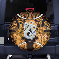 Maori Matariki Manaia Kowhai Spare Tire Cover Maori Kowhaiwhai Pattern Galaxy