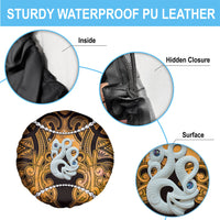 Maori Matariki Manaia Kowhai Spare Tire Cover Maori Kowhaiwhai Pattern Galaxy