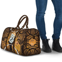 Maori Matariki Manaia Kowhai Travel Bag Maori Kowhaiwhai Pattern Galaxy