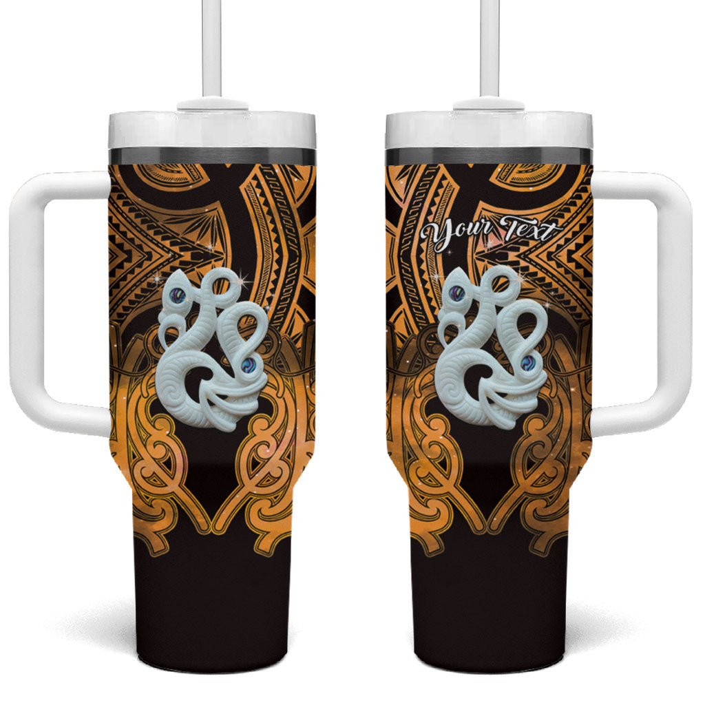 Personalised Maori Matariki Manaia Kowhai Tumbler With Handle Maori Kowhaiwhai Pattern Galaxy