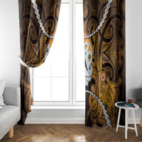 Maori Matariki Manaia Kowhai Window Curtain Maori Kowhaiwhai Pattern Galaxy