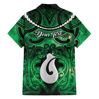 Personalised Maori Matariki Hei Matau Kakariki Family Matching Summer Maxi Dress and Hawaiian Shirt Maori Kowhaiwhai Pattern Galaxy LT01 - Polynesian Pride