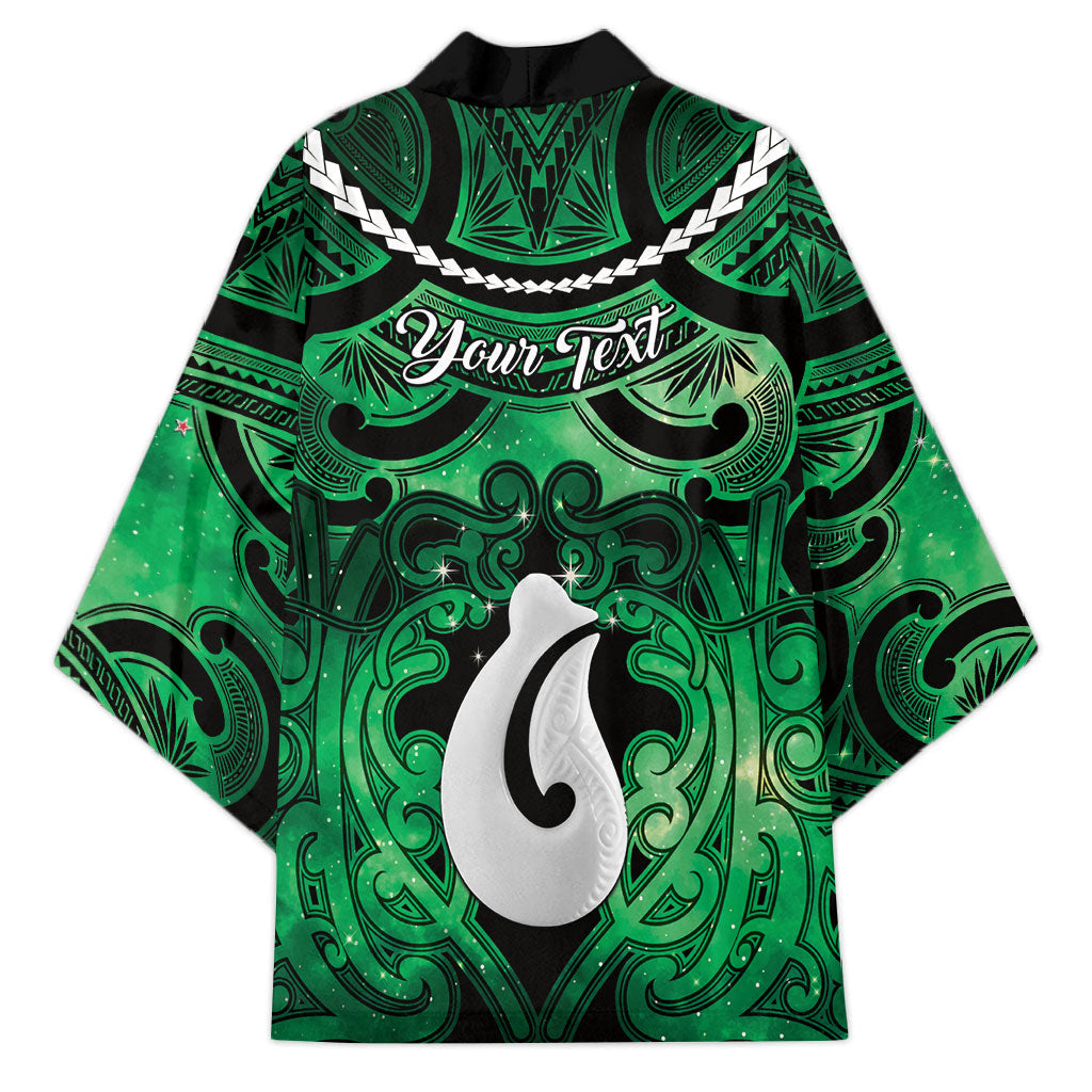 Personalised Maori Matariki Hei Matau Kakariki Kimono Maori Kowhaiwhai Pattern Galaxy