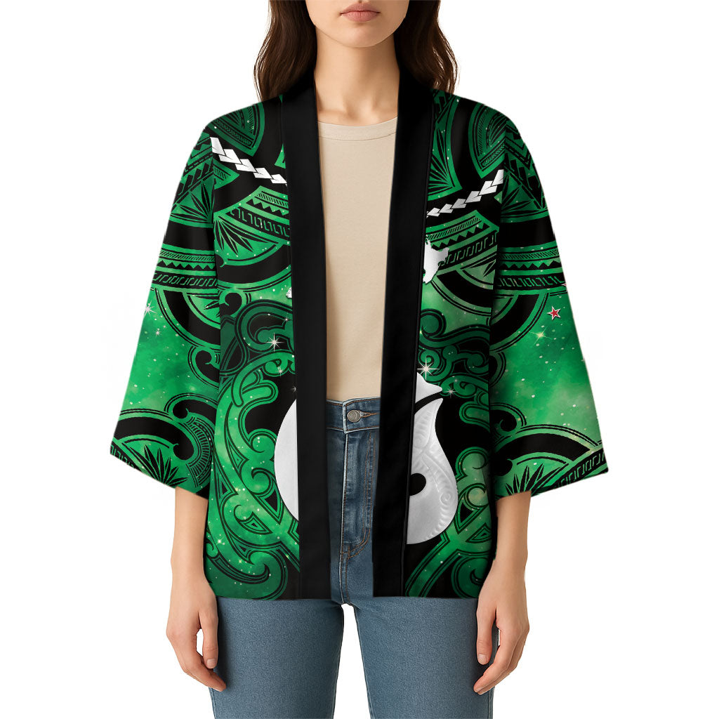 Personalised Maori Matariki Hei Matau Kakariki Kimono Maori Kowhaiwhai Pattern Galaxy